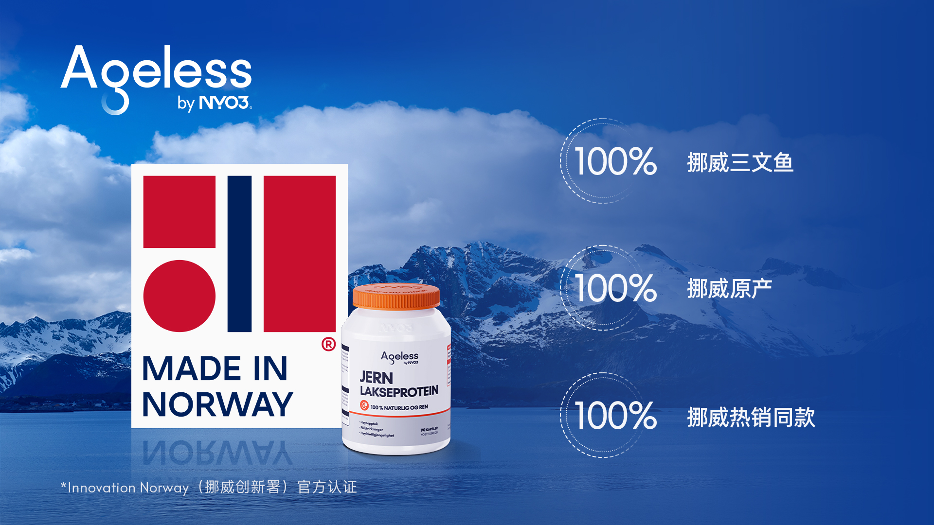 挪威高端膳食营养品牌NYO3获首个“Made in Norway”国家级认证